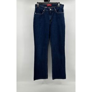 Zena Denim Jeans Womens 6 Dark Wash Straight Leg Mid Rise Fall Winter Blue Jeans